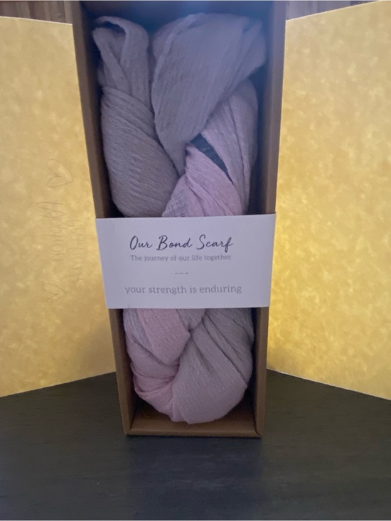 Demdaco Accessories - Demdaco Two-Tone Scarf in Soft Pink and Lavender